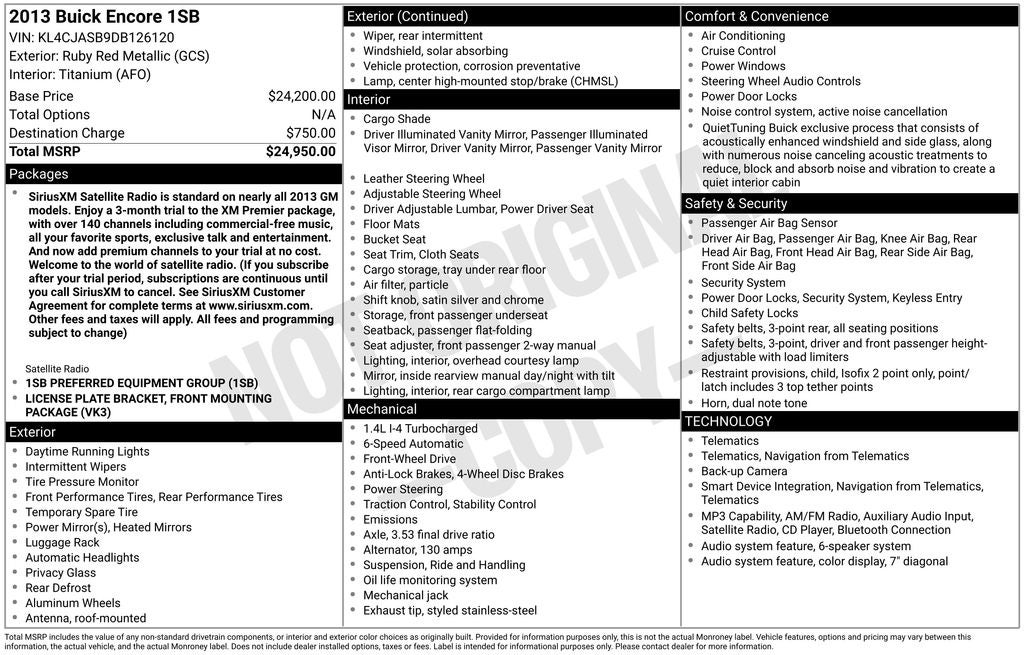 2013 Buick Encore Base