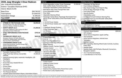 2026 Jeep Wrangler WRANGLER 4-DOOR RUBICON