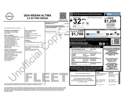 2024 Nissan Altima SV FWD