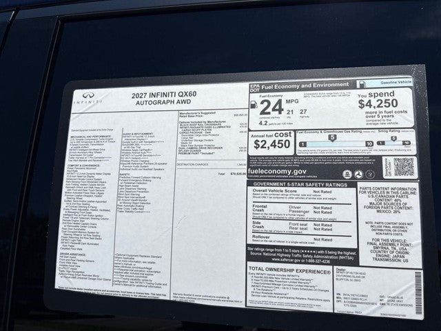 2027 INFINITI QX60 Autograph AWD