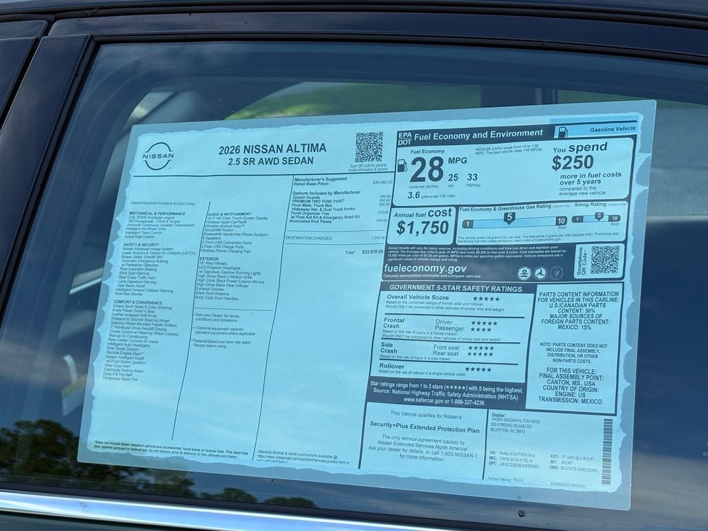 2026 Nissan Altima SR