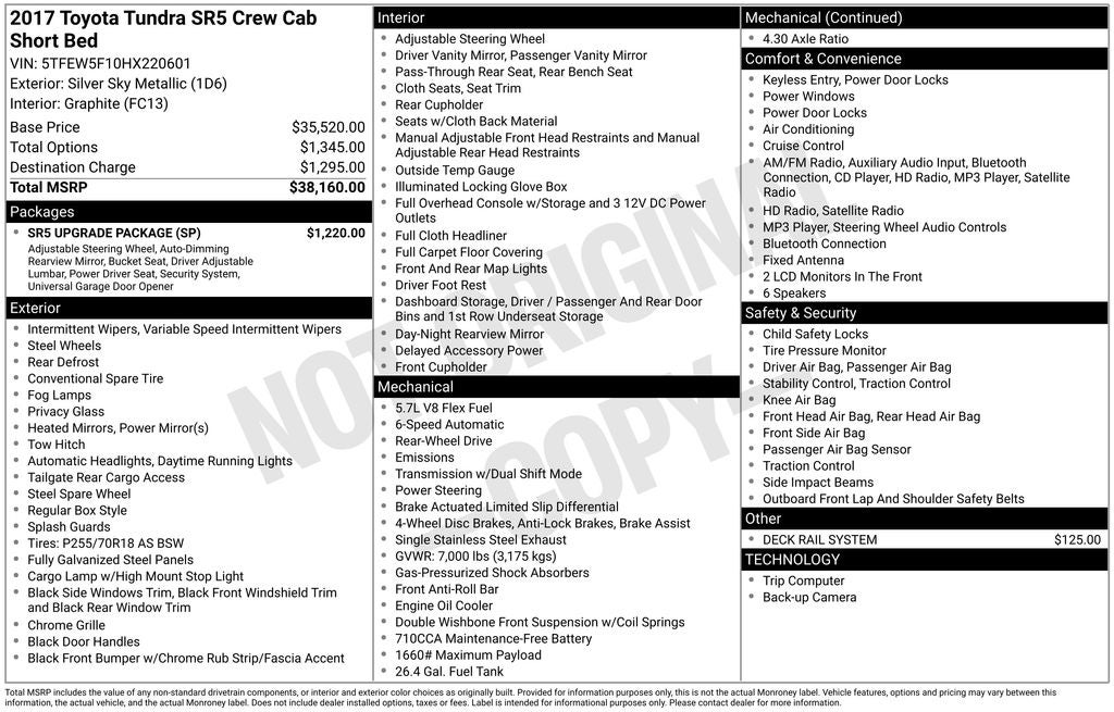 2017 Toyota Tundra SR5 CrewMax