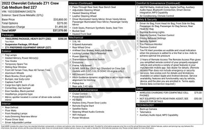 2022 Chevrolet Colorado Z71