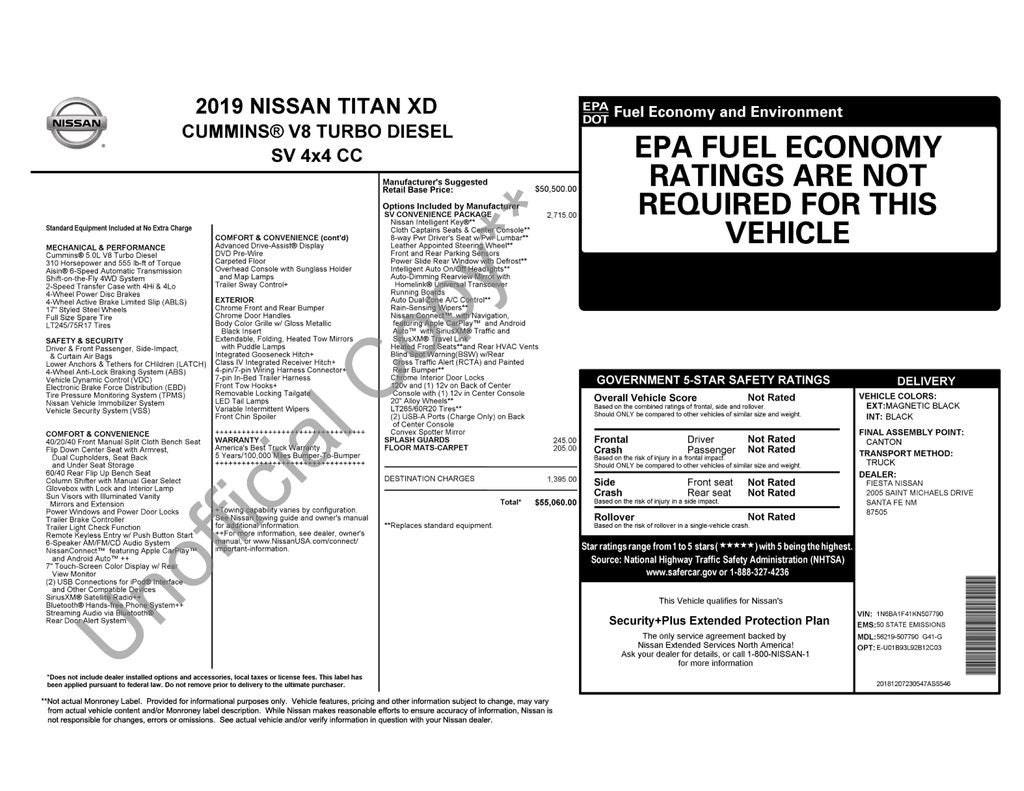 2019 Nissan Titan XD SV