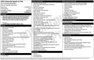 2022 Chevrolet Spark LS