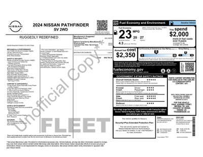2024 Nissan Pathfinder SV