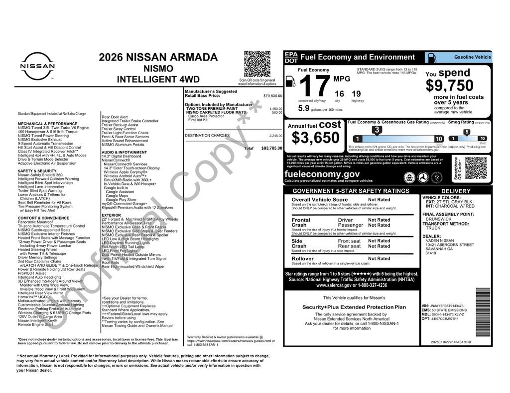 2026 Nissan Armada NISMO®