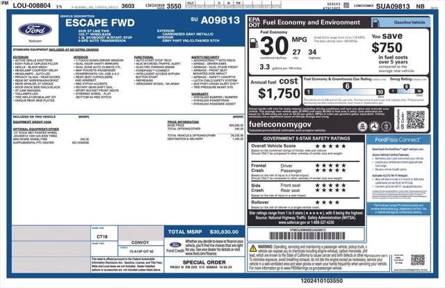 2025 Ford Escape ST-Line