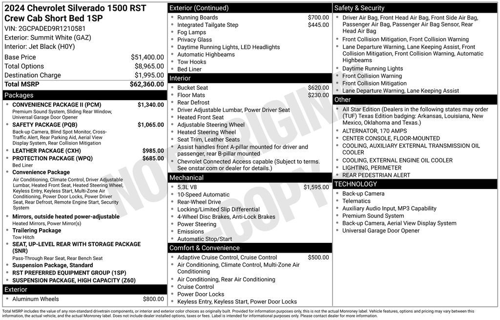 2024 Chevrolet Silverado 1500 2WD Crew Cab Short Bed RST