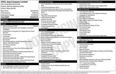 2025 Jeep Compass Limited 4x4
