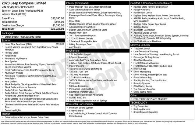 2023 Jeep Compass Limited 4x4
