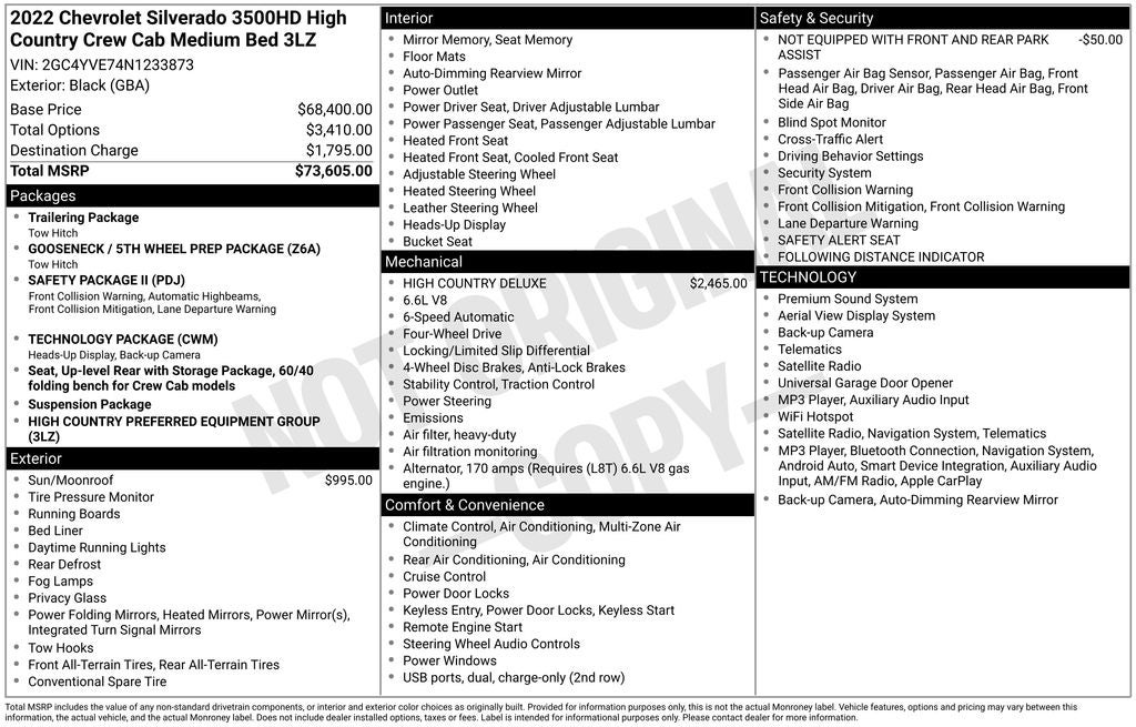 2022 Chevrolet Silverado 3500HD High Country