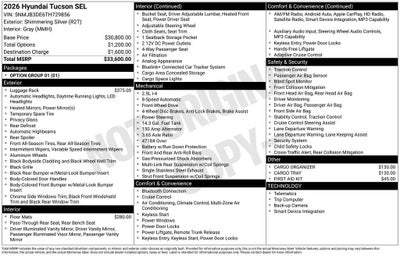 2026 Hyundai Tucson SEL Plus FWD