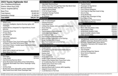 2023 Toyota Highlander XLE