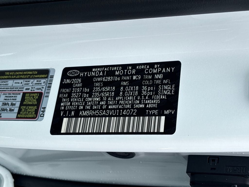 2027 Hyundai Palisade Hybrid Blue SEL Premium 8P