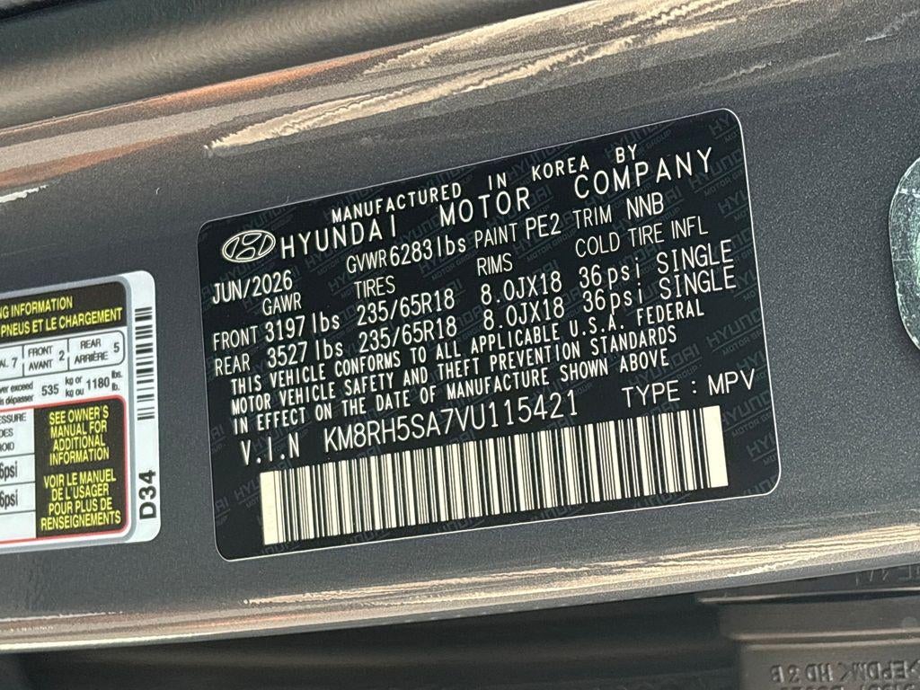 2027 Hyundai Palisade Hybrid Blue SEL Premium 7P