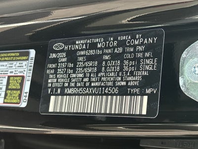 2027 Hyundai Palisade Hybrid Blue SEL Premium 8P