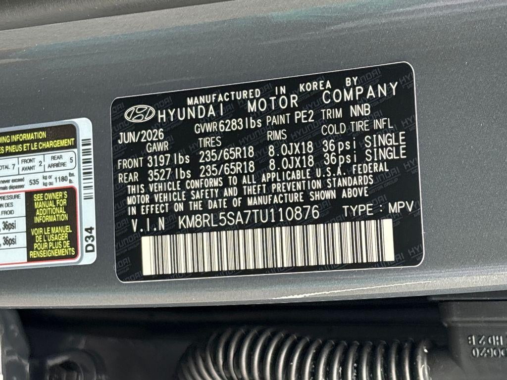 2026 Hyundai Palisade Hybrid Blue SEL 7P