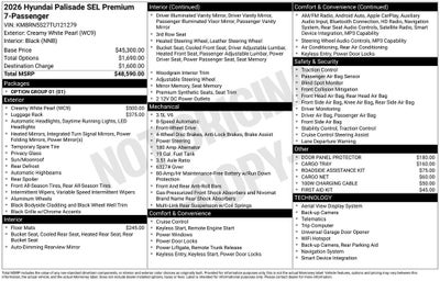 2026 Hyundai Palisade SEL Premium FWD