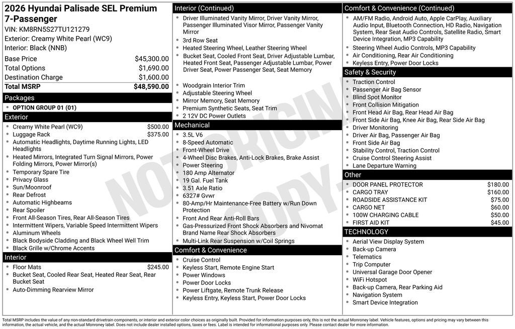 2026 Hyundai Palisade SEL Premium FWD