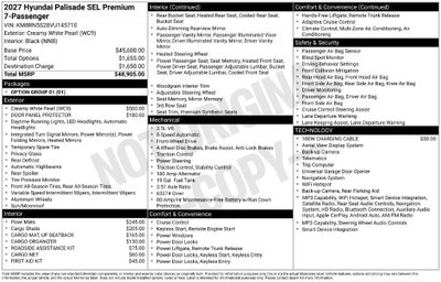 2027 Hyundai Palisade SEL Premium FWD