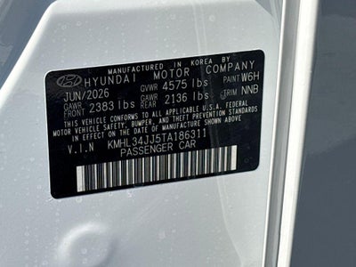 2026 Hyundai Sonata Hybrid SEL