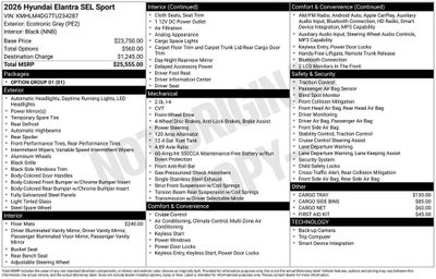 2026 Hyundai Elantra SEL Sport