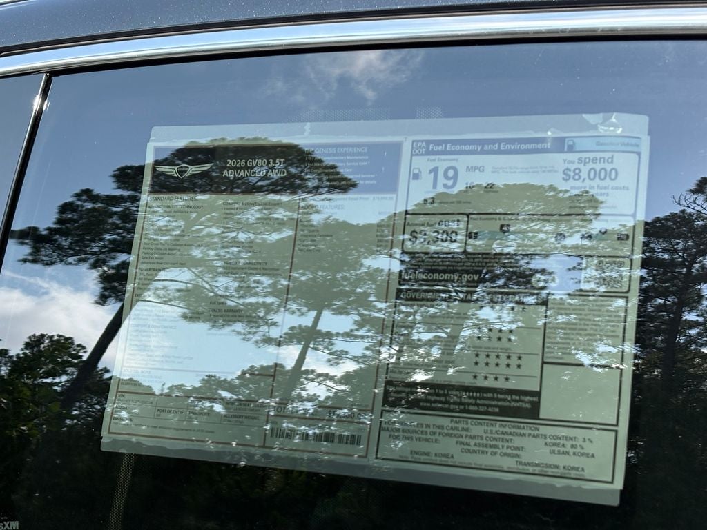 2026 Genesis GV80 3.5T Advanced
